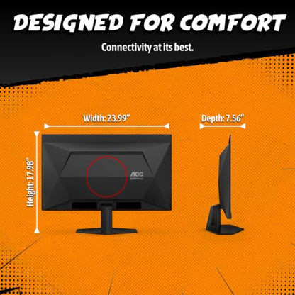 AOC 27" Gaming Monitor QHD 260Hz Overclocked IPS NVIDIA G-SYNC Q27G41ZE - size: 27" 240Hz IPS
