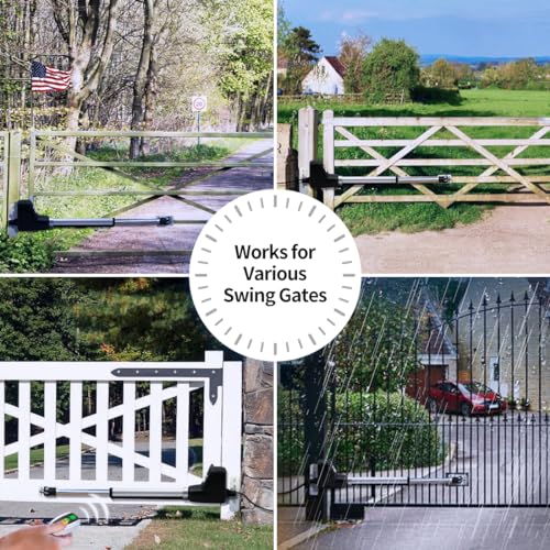 TOPENS AT6131 Single Swing Gate Opener Medium Duty - size: 660lbs