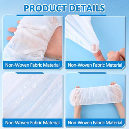 Dunzoom 100 Pack Disposable Toilet Seat Covers, Flushable Non Woven Fabric Travel Toilet Seat Covers for Outing Hotel Hospital Camping Public Restroom