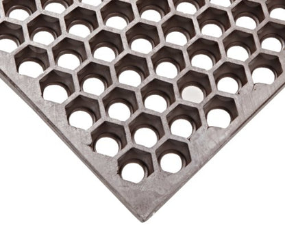 NoTrax T15 Optimat® Honeycomb Design Drainage Mat, 3' X 3' Brown - color: Brown, size: 3' Width x 3' Length