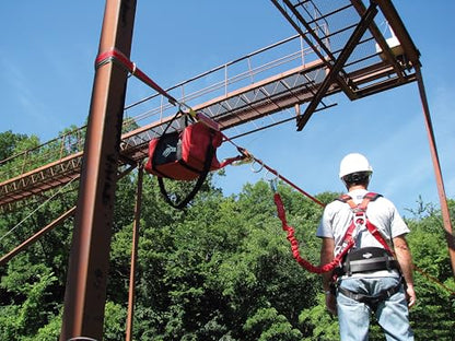 3M Protecta Temporary Horizontal Lifeline System No Anchors, Web, 60 ft - style: System W/ Bag