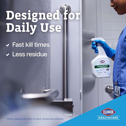 Clorox Healthcare Hydrogen Peroxide Disinfectant Cleaner Spray, 32 fl. oz. - size: 32 Fl Oz (Pack of 1)