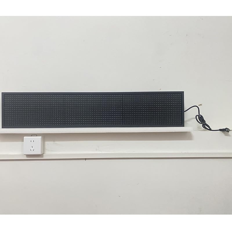 Programmable LED Sign 39"x8", WiFi Control Scrolling Message Board P10 Full Color, Electronic Sign for Business Store Restaurant Window Advertising, Custom Text