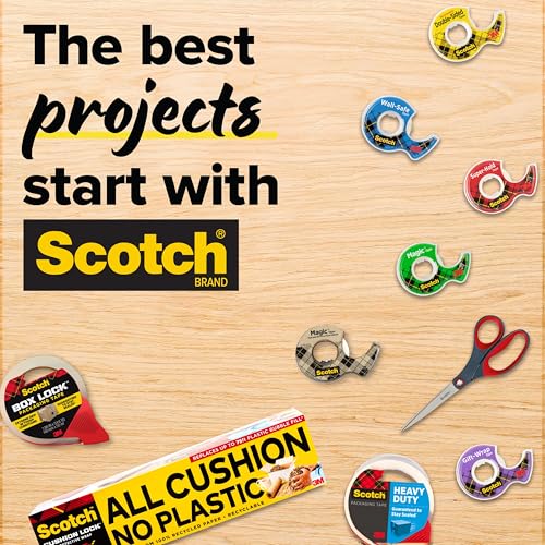Scotch Magic Stainless Steel Dispenser with 2 Rolls Tape, 3/4 in x 600 in (19 mm x 15.2 m)