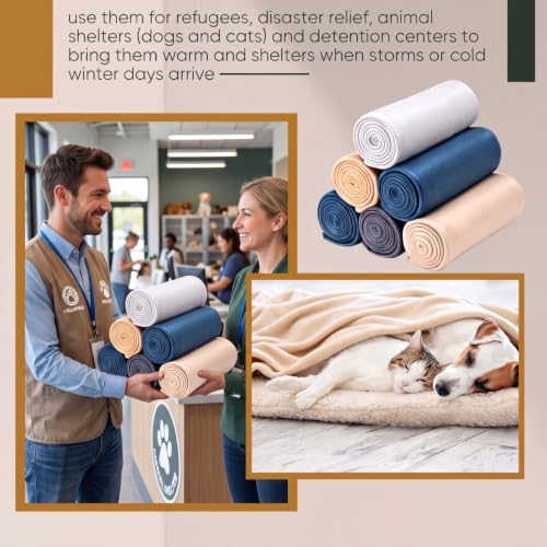 Macarrie 50 Pack Fleece Blankets Bulk,50 x 60 Inch Soft Wool Throw Blankets - color: Macaron Color