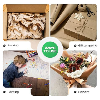 Kraft Paper Roll for Moving Supplies & Shipping, 18" x 180 Ft - USA-Made - size: 18" X 180 Feet