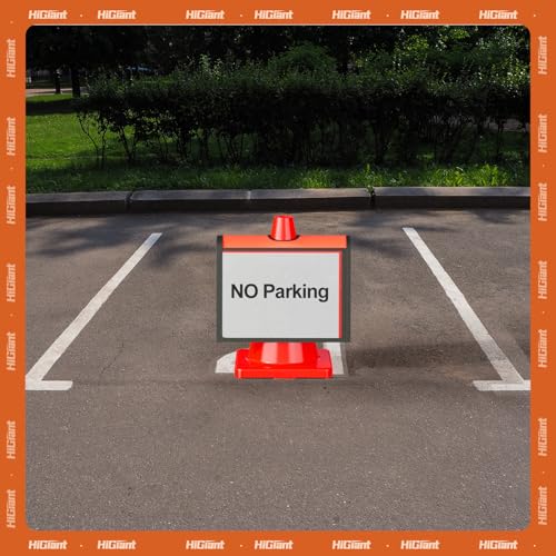 HiGiant 6 Pack Traffic Cone Sleeves, No Parking