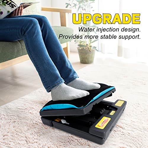 footrest for Under Desk at Work, Massage and Soft Cushion, for Multi-Scene - color: Soft Cushion- Yellow