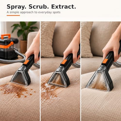 Portable Carpet Cleaner, Spot Cleaner for Couch, Car & Upholstery
