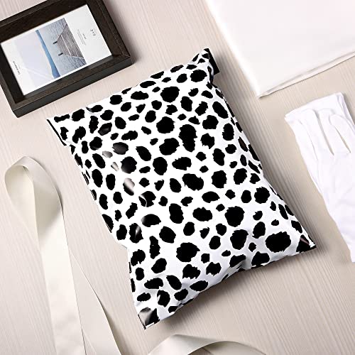 10x13 Inch Poly Mailers, Leopard Pattern, 100 Pack Self Sealing - color: Black Leopard