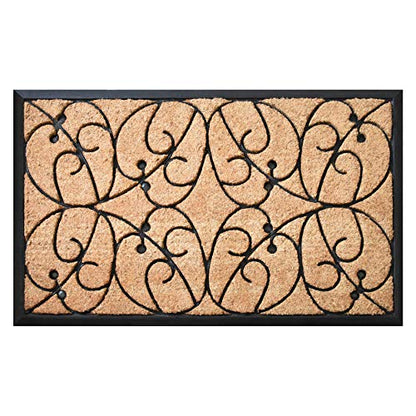 Calloway Mills Applegate Heavy-Duty Coir and Rubber 30" X 48" Doormat - size: 2'6" x 4' (Rectangular)