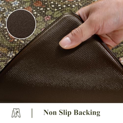 Collive Cushioned Anti Fatigue Kitchen Sink Mats, Olive Green 20"x39" - color: Olive Green, size: 20"W x 39"L