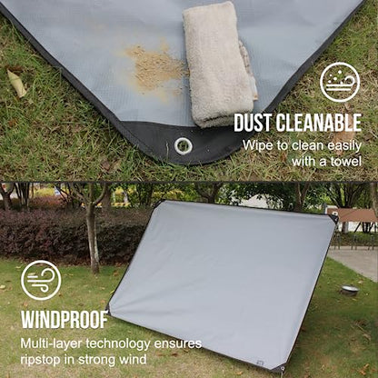 LYN Heavy Duty Emergency Blanket Survival Gear Waterproof Insulated Blanket Emergency Tarp for Camping, Hiking, Bushcraft - color: Gray
