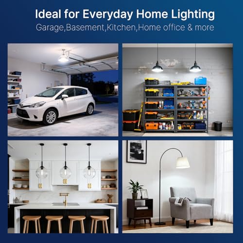 FLSNT 100W Equivalent LED Edison Bulbs, ST19/ST58 Dimmable LED Light Bulbs for Kitchen, Dining Room, High Brightness with 1000LM, 5000K Daylight, 8W, E26 Base, 6 Pack - color: 100w 5000k Dayghlit, size: 6 Count (Pack of 1)