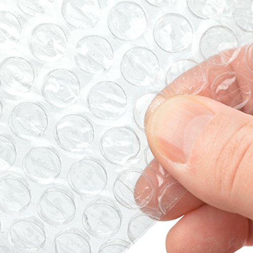 2 Rolls Mighty Gadget Brand 3/16" Air Bubble Cushioning Roll Perforated Every 12" - 12" W x 300” (25 feet) L per Roll Cushioning Moving Supplies Protect Glasses, China, Dishes for Shipping Packing