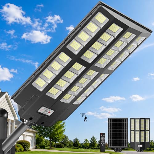 OKPRO Solar Street Light Outdoor, IP66 Waterproof Solar Lights Outdoor - size: 10000-1P