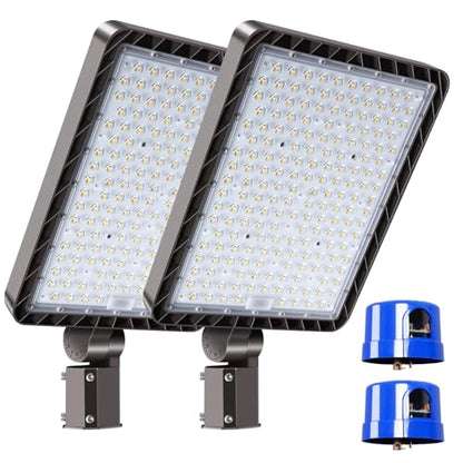 480W Parking Lot Light Slip Fitter Mount Dusk to Dawn 2 Pack - size: 480W/Slip Fitter/2PC