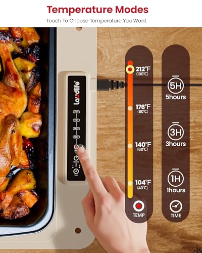 Extra Large Food Warming Mat, XXL 36"x16" Full-Surface Heating - color: Beige, size: 36" L × 16" W