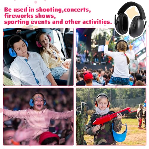 Amylove 12 Pcs Kids Noise Cancelling Headphones Ear Muffs Classic Style (Pack of 2) - size: Universal Fit (kids & Adults) (Pack of 2), style: Classic