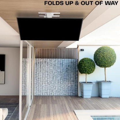 VIVO Swivel Electric Ceiling TV Mount, 37-86 in Screens, MOUNT-E-FD85S-W - color: White, size: 37" to 86" TVs