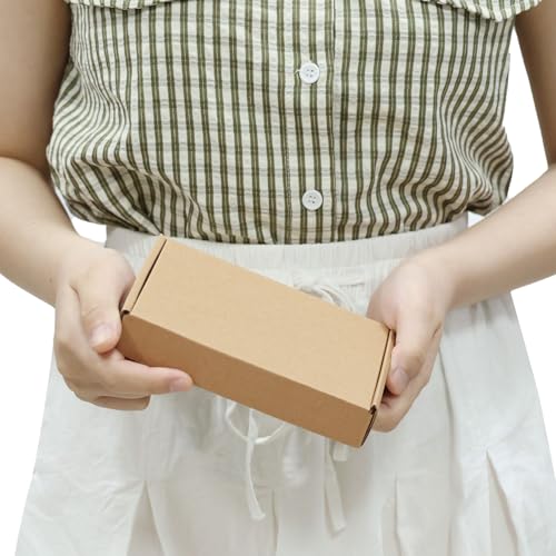 PHAREGE 50 Pack 6x4x1 inch Small Shipping Boxes, Brown Mailing Boxes - color: Brown, size: 6x4x1 inch 50 Pack