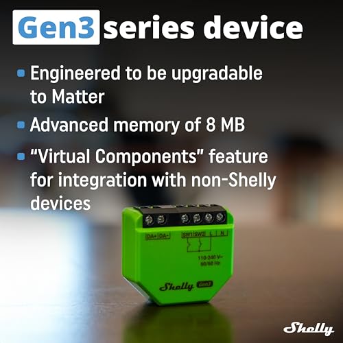 Shelly DALI Dimmer Gen3 Wi-Fi Smart Controller for Dimming LED