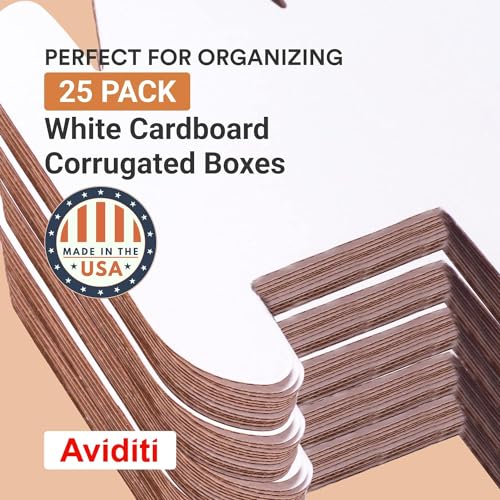 BOX USA Storage Bins Large 18"L x 12"W x 10"H 25-Pack - Corrugated Cardboard Box for Packing, Moving, and Storage - size: 18x12x10 Cost Saver