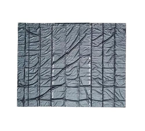 Mytee Products 24'x24' Heavy Duty Flatbed Truck Tarp with 8 Ft Drop - 18oz Vinyl Black Steel Machinery Tarp Use to Cover Manufacturing Or Machine Equipment During Transport - size: 24' x 24' (8' Drop)
