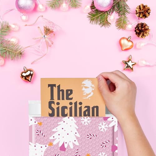 Metronic Bubble Mailers 8.5x12 Inch 40 Pack Cute Bubble Mailers - color: Pink Tree, size: 8.5x12" 40PC