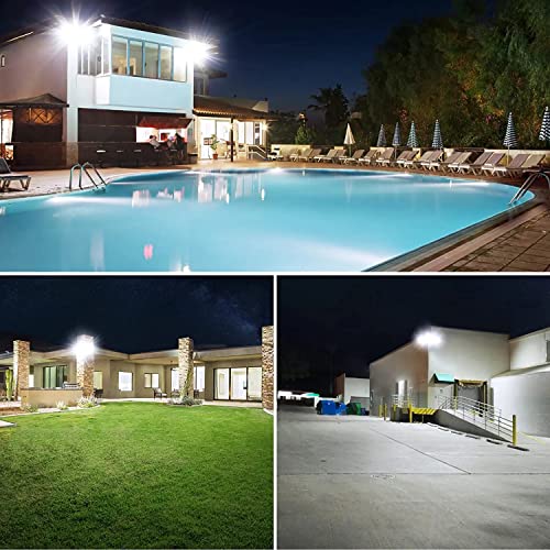 XYCN 200W LED Flood Light(3 Pack), Super Bright 22500lm Security Lights, IP66 Waterproof Outdoor Flood Light, 5000K Daylight Floodlight for Yard, Garden,Basketball Court, Arena - color: 200W 3pack led flood light