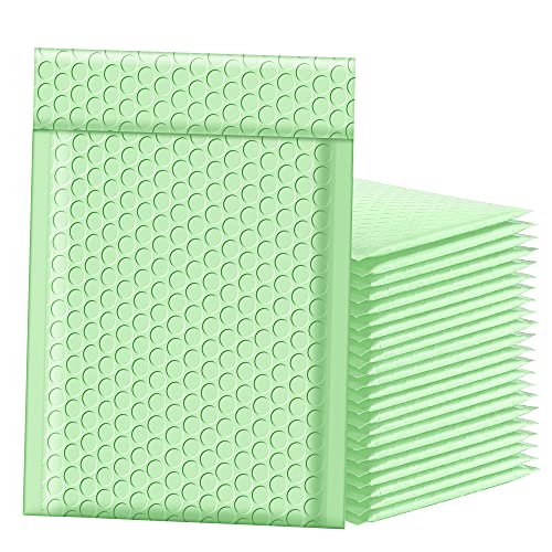 Famagic Bubble Mailers 6x10 Inch 50pc Mint Green Shipping Bags, Chic Packaging Bags For Small Business, Colored Padded Mailing Envelopes, Opaque Matte Self Seal Bubble Poly Mailers Bulk #0 - color: Mint Green, size: 6x10 50pcs