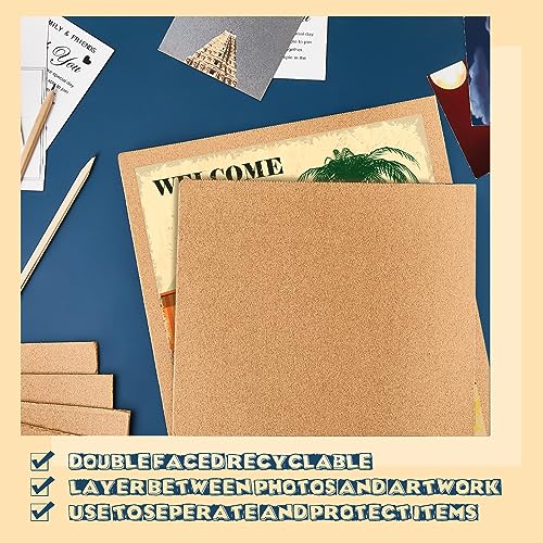 Henoyso 110 Pack 12 X 12 Inch Brown Cardboard Sheets - color: Brown, size: 12 x 12 Inch