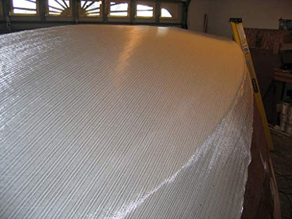 Fiberglass 1708 Biaxial Mat Cloth 50" x 360" | Premium Quality | 50 Inch Wide 10 Yard Long | CSM GRP | Molding Roofing Boat Marine Repair | Resin & Epoxy Compatible | Roll Package