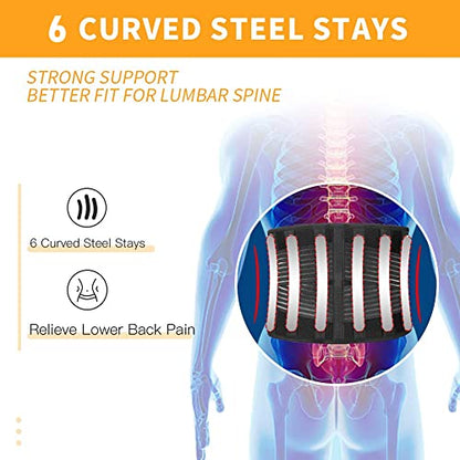 Back brace with inflatable pad,Lower Back Pain,Sciatica Relief XL/2XL - size: XX-Large