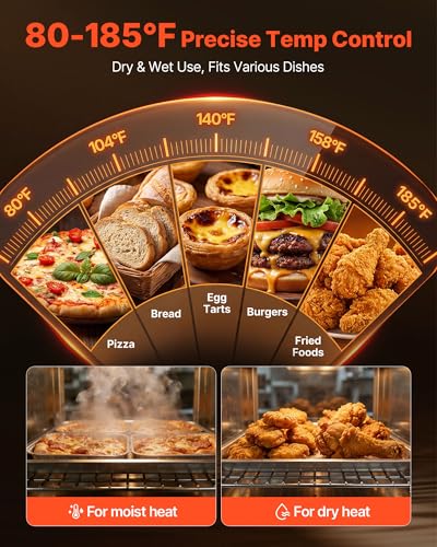 VEVOR Commercial Electric Food Warmer 4 Tier Stainless Steel Single-Door - size: 4 Tier