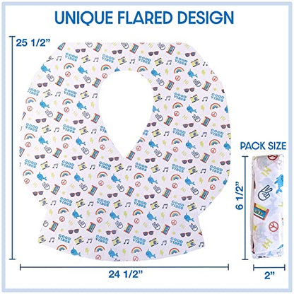 Extra Large Disposable Waterproof Toilet Seat Covers, Travel, Work & School - color: Good Vibes
