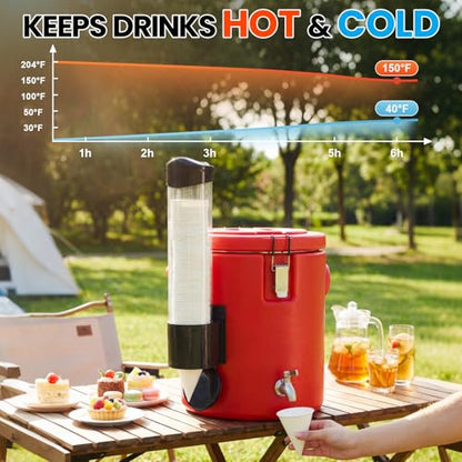 3.7 Gallon Stainless Steel Insulated Beverage Dispenser water cooler