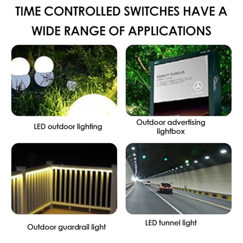 KG316T Digital Programmable Timer Switch, Microcomputer Power Relay Controller with LCD Display, 25A 110V AC, 10 On/Off Programs 1min-168h Timing for Lights Fans Motors Appliances
