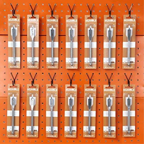HUHOLE 80 Pack 1 Inch Black Pegboard J Hooks - style: 1" J-Hook 80PC Black