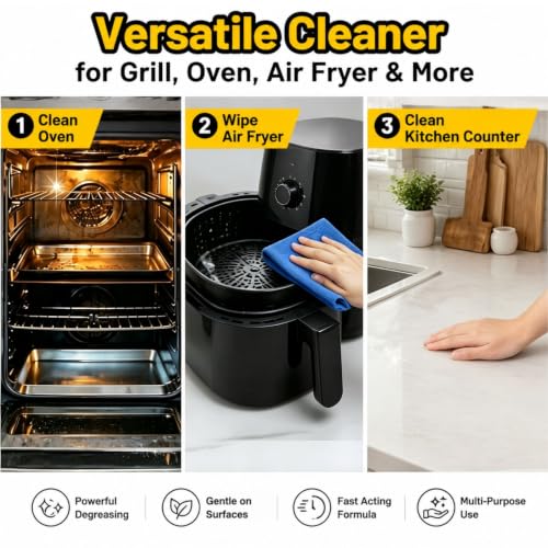 2PCS Spray Grill Cleaner,Kitchen Degreaser Spray For Grill & Oven