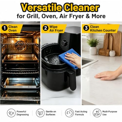 2PCS Spray Grill Cleaner,Kitchen Degreaser Spray For Grill & Oven