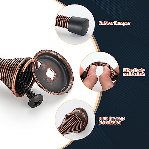 Ravinte Door Stoppers, 48 Pack Oil Rubbed Bronze Spring Door Stops - color: Oil Rubbed Bronze