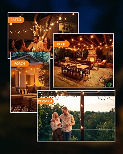 Svater Outdoor String Lights 150 FT Waterproof Outside Patio Light 78 Bulbs - size: 150FT