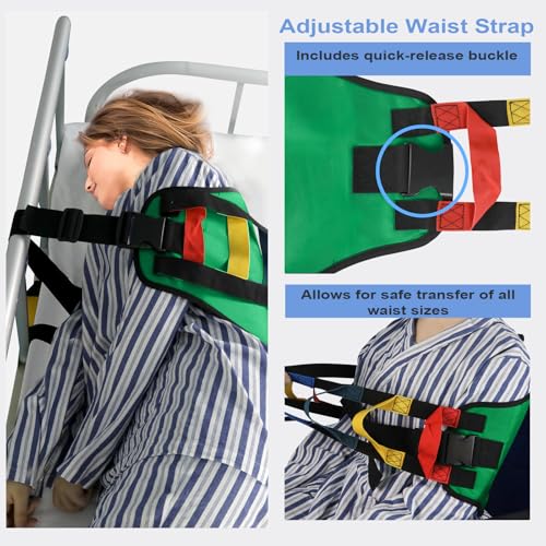 Transfer Sling, Transfer Belt for Elderly, Gait Belts for Seniors - color: Green 1