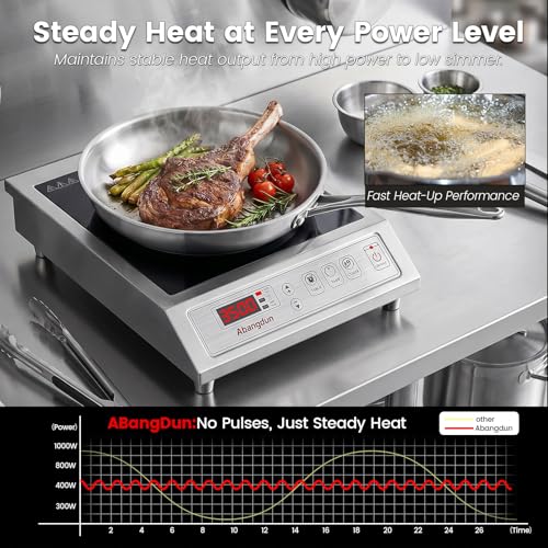3500W Commercial Induction Cooktop, 220V Induction Hot Plate