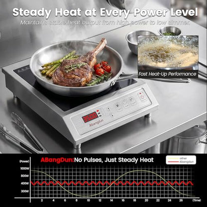 3500W Commercial Induction Cooktop, 220V Induction Hot Plate