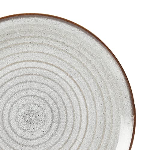 Gibson Elite Dreamweaver Double Bowl Terracotta Reactive Dinnerware Set - Grey, Service for 4 (16pcs) - color: Gray (Dreamweaver)