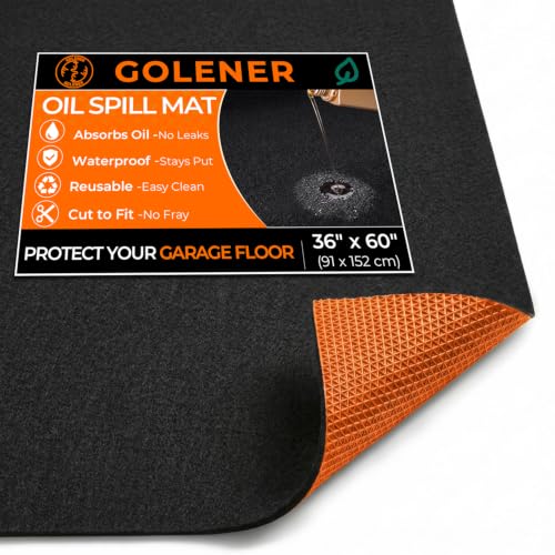 Heavy Duty Oil Spill Mat, Oil Mat, Garage Floor Mats for Under Car, 36"x60" - size: 3' x 5' (Rectangular)