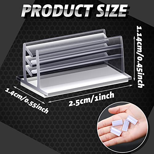 Eersida 50 Pcs Mini Self Adhesive Sign Holder