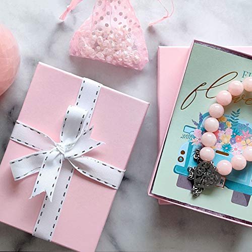 TheDisplayGuys 25 Cardboard Gift Jewelry Boxes w/Paddings #34-3.9x3.9x2 - color: Baby Pink